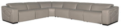 Opal 6 Piece Sectional with 3 Power Recliners & Power Headrest image