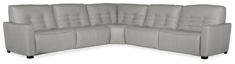 Reaux 5-Piece Power Recline Sectional w/3 Power Recliners image