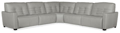 Reaux 5-Piece Power Recline Sectional w/3 Power Recliners image