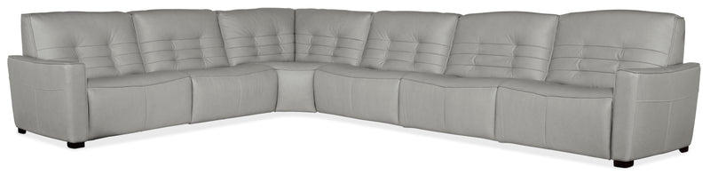 Reaux 6-Piece Power Recline Sectional w/3 Power Recliners image