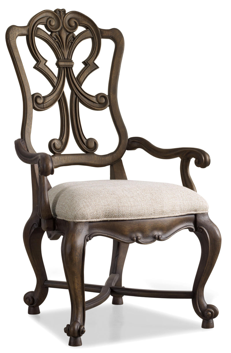 Rhapsody Wood Back Arm Chair - 2 per carton/price ea - Sanctuary Home Furnishings (CA)*
