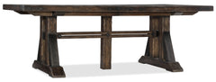 Roslyn County Trestle Dining Table w/2 21in leaves