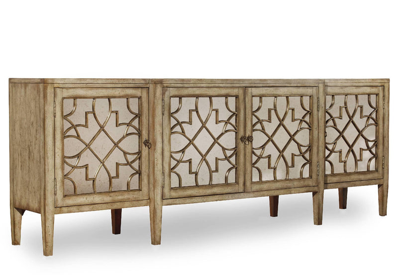 Sanctuary Four-Door Mirrored Console - Surf-Visage - Sanctuary Home Furnishings (CA)*