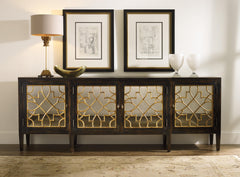 Sanctuary Four Door Mirrored Console- Ebony - Sanctuary Home Furnishings (CA)*