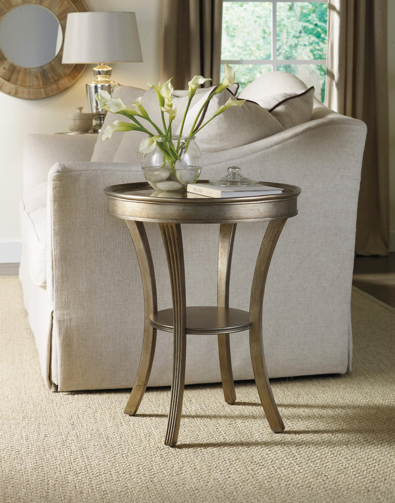 Sanctuary Round Mirrored Accent Table - Visage - Sanctuary Home Furnishings (CA)*