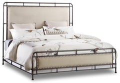Studio 7H Slumbr Queen Metal Upholstered Bed