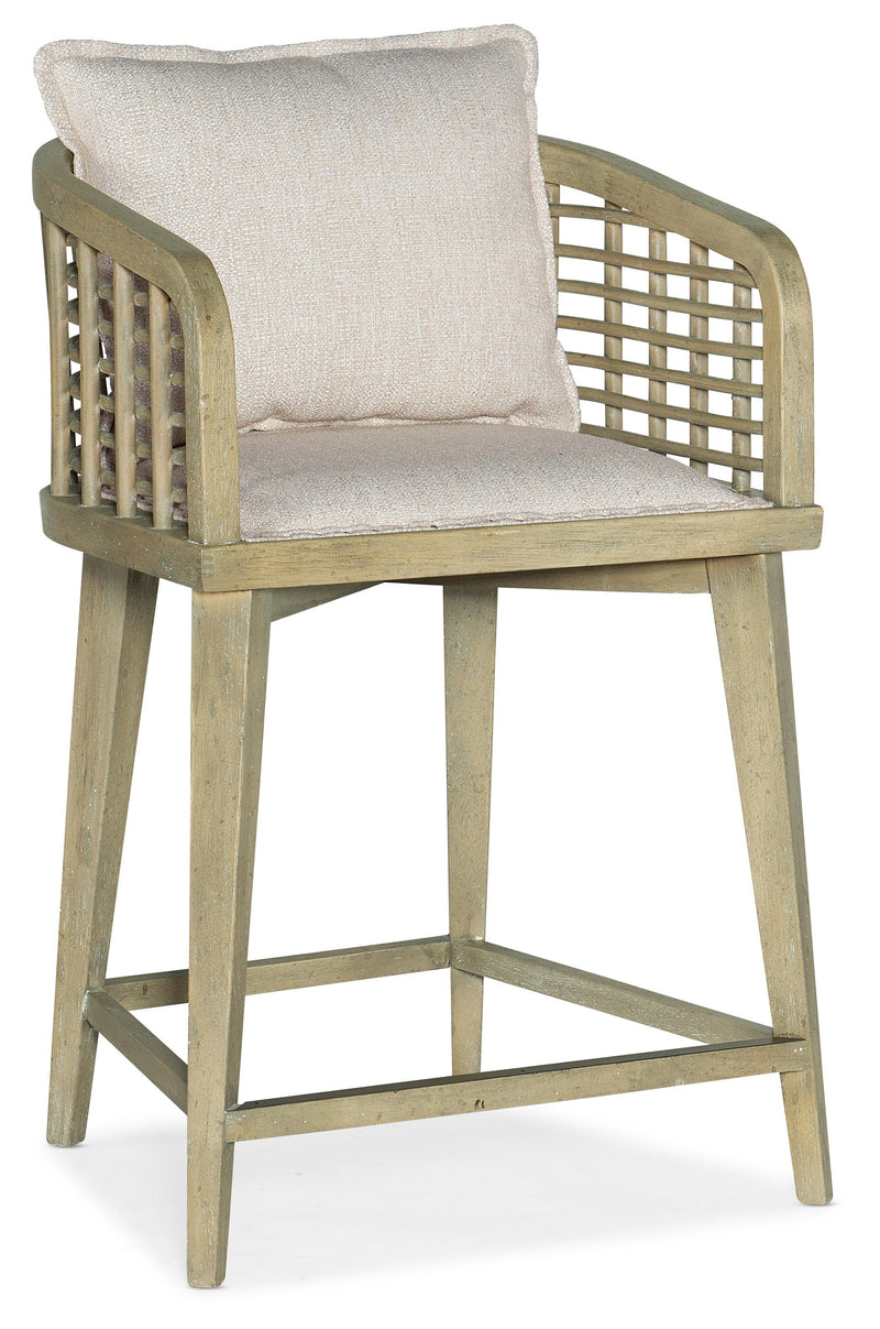 Surfrider Barrel Back Swivel Counter Stool image