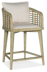 Surfrider Barrel Back Swivel Counter Stool image