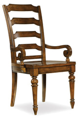 Tynecastle Ladderback Arm Chair - 2 per carton/price ea - Sanctuary Home Furnishings (CA)*