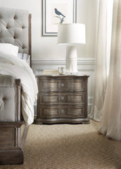 Woodlands Three-Drawer Nightstand image