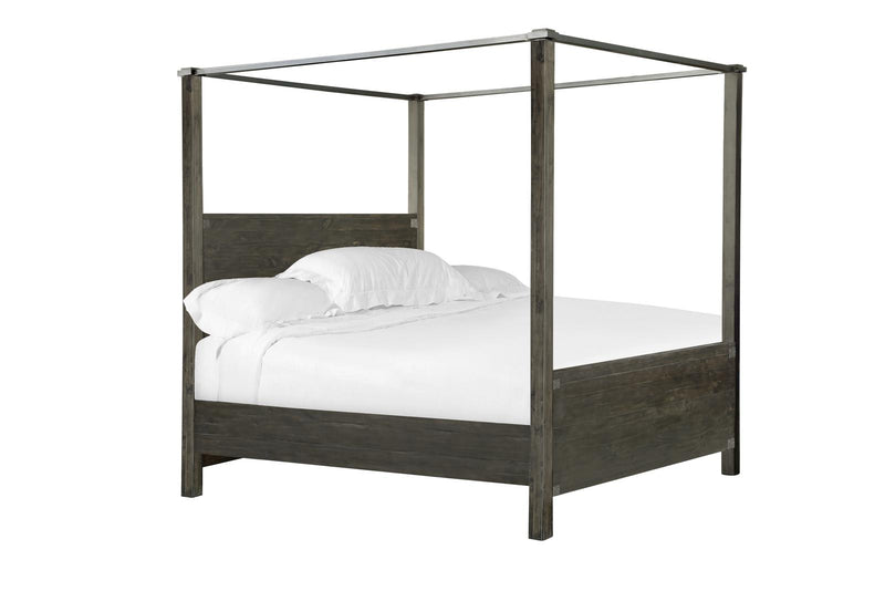 Magnussen Abington King Poster Bed in Weathered Charcoal