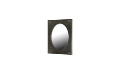 Magnussen Abington Portrait Oval Mirror in Weathered Charcoal