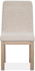 Magnussen Furniture Ainsley Upholstered Host Side Chair in Cerused Khaki (Set of 2) image