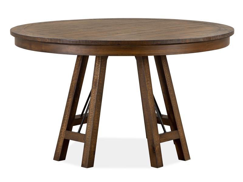 Magnussen Furniture Bay Creek 52" Round Dining Table in Toasted Nutmeg image