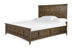 Magnussen Furniture Bay Creek California King Panel Bed with Regular Rails in Toasted Nutmeg