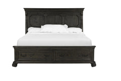 Magnussen Furniture Bellamy King Panel Storage Bed in Peppercorn image