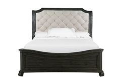 Magnussen Furniture Bellamy King Sleigh Bed w/ Shaped Footboard in Peppercorn image