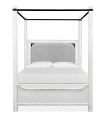 Magnussen Furniture Bellevue Manor California King Poster Bed in Weathered Shutter White image