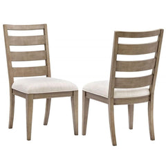 Magnussen Furniture Bellevue Manor Dining Side Chair in White Weathered Shutter