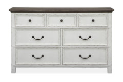 Magnussen Furniture Bellevue Manor Dresser in Weathered Shutter White image