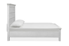 Magnussen Furniture Bellevue Manor King Panel Bed in Weathered Shutter White