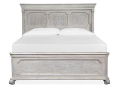 Magnussen Furniture Bronwyn King Panel Bed in Alabaster