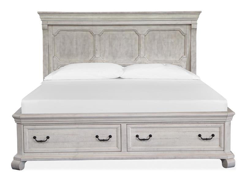 Magnussen Furniture Bronwyn Queen Panel Storage Bed in Alabaster image