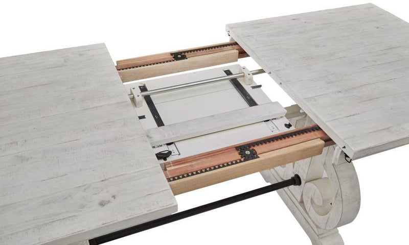 Magnussen Furniture Bronwyn Rectangular Counter Height Table in Alabaster