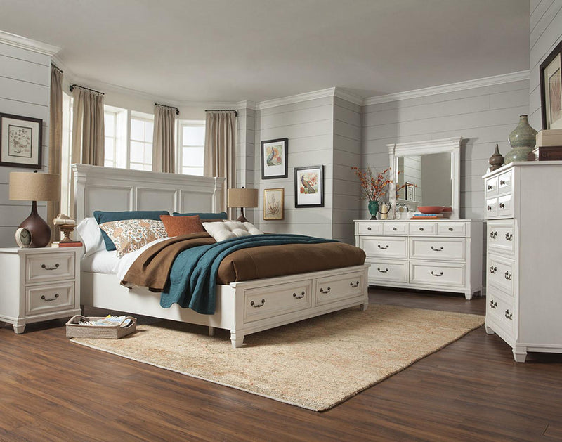 Magnussen Furniture Brookfield Drawer Chest in Cotton White