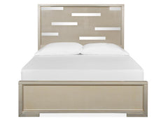 Magnussen Furniture Chantelle Queen Panel Bed in Champagne