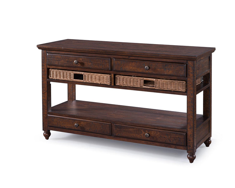 Magnussen Furniture Cottage Lane Sofa Table in Coffee image