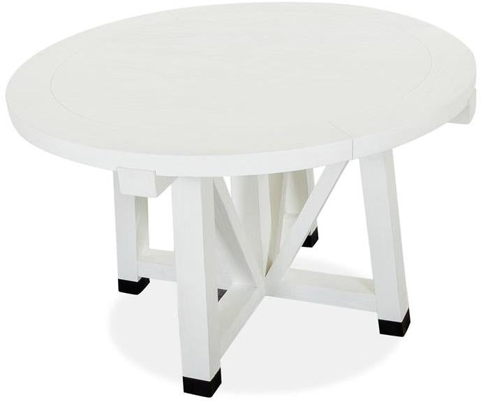 Magnussen Furniture Harper Springs 48"Round Dining Table in Silo White