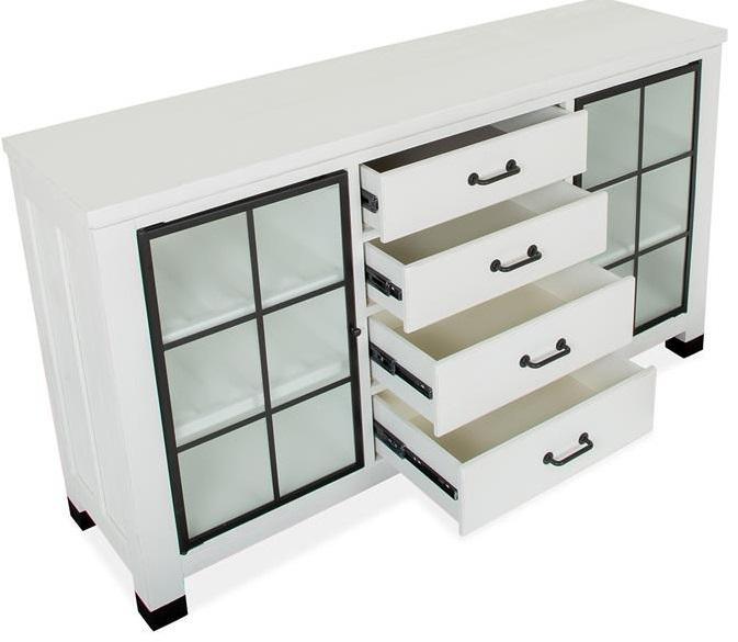 Magnussen Furniture Harper Springs Buffet in Silo White