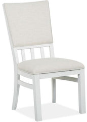 Magnussen Furniture Harper Springs Dining Side Chair with Upholstered Seat and Back in Silo White (Set of 2) image