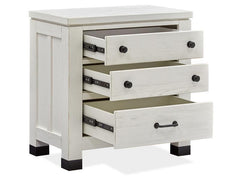 Magnussen Furniture Harper Springs Drawer Nightstand in Silo White