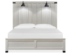 Magnussen Furniture Harper Springs Queen Panel Bed in Silo White