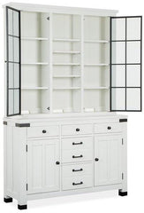 Magnussen Furniture Harper Springs Server and Hutch in Silo White image