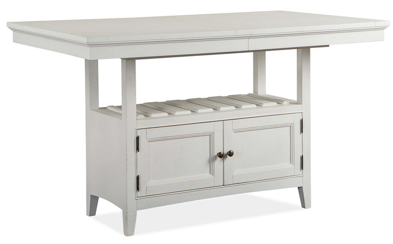 Magnussen Furniture Heron Cove Counter Table in Chalk White image