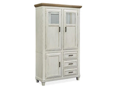 Magnussen Furniture Hutcheson Buffet Curio in Berkshire Beige and Homestead White image