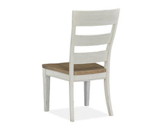 Magnussen Furniture Hutcheson Dining Side Chair (Set of 2) in Berkshire Beige and Homestead White