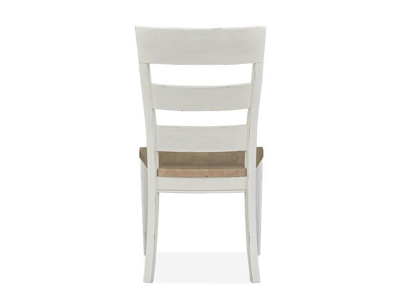 Magnussen Furniture Hutcheson Dining Side Chair (Set of 2) in Berkshire Beige and Homestead White