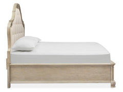 Magnussen Furniture Jocelyn King Upholstered Shaped Bed in Weathered Taupe