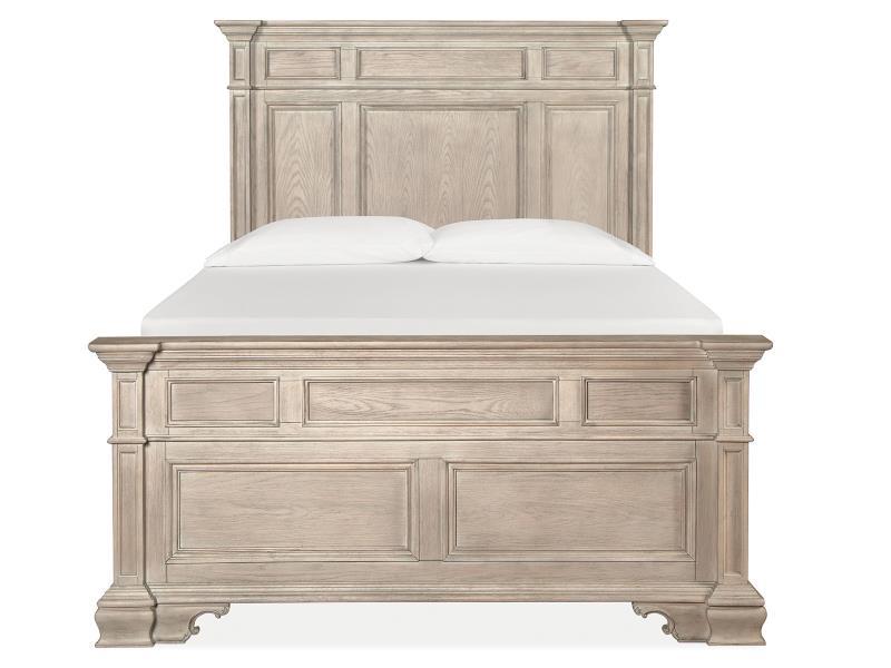 Magnussen Furniture Jocelyn Queen Panel Bed in Weathered Taupe