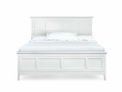 Magnussen Furniture Kentwood Cal King Panel Bed with Storage Rails in White image