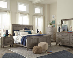 Magnussen Furniture Lancaster California King Panel Bed in  Dove Tail Grey