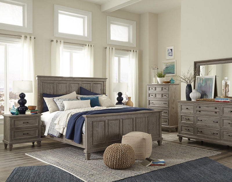 Magnussen Furniture Lancaster Queen Panel Bed in  Dove Tail Grey