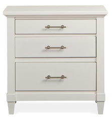 Magnussen Furniture Lola Bay 3 Drawer Nightstand in Seagull White image