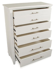 Magnussen Furniture Lola Bay 5 Drawer Chest in Seagull White