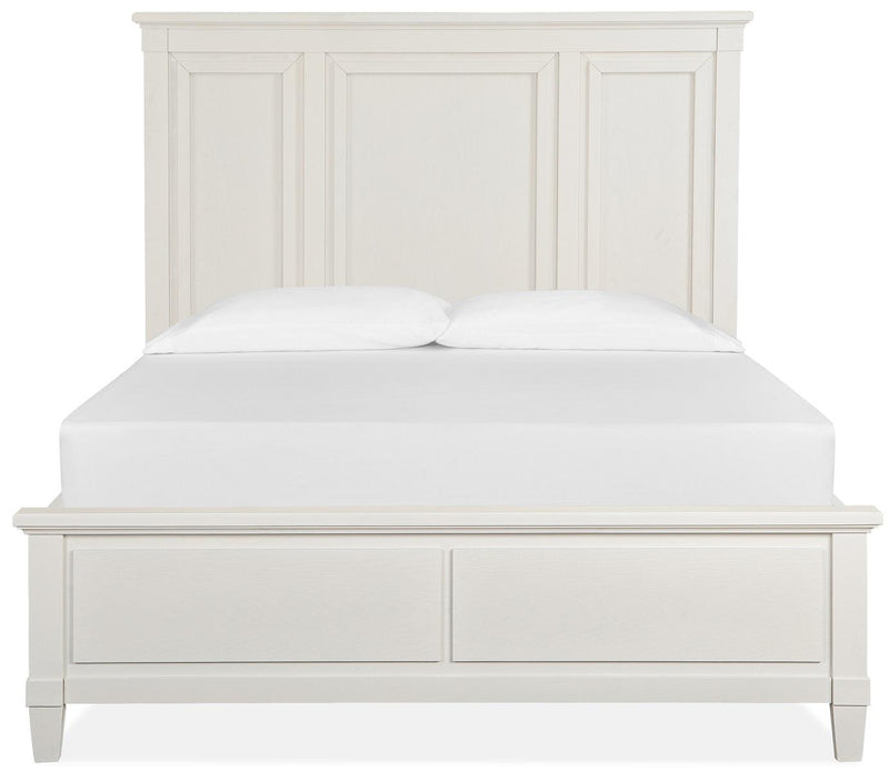 Magnussen Furniture Lola Bay Queen Panel Bed in Seagull White image