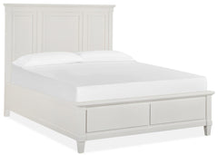 Magnussen Furniture Lola Bay Queen Panel Bed in Seagull White